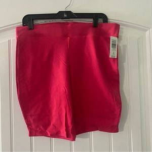 NWT Torrid size 2 pink biker shorts